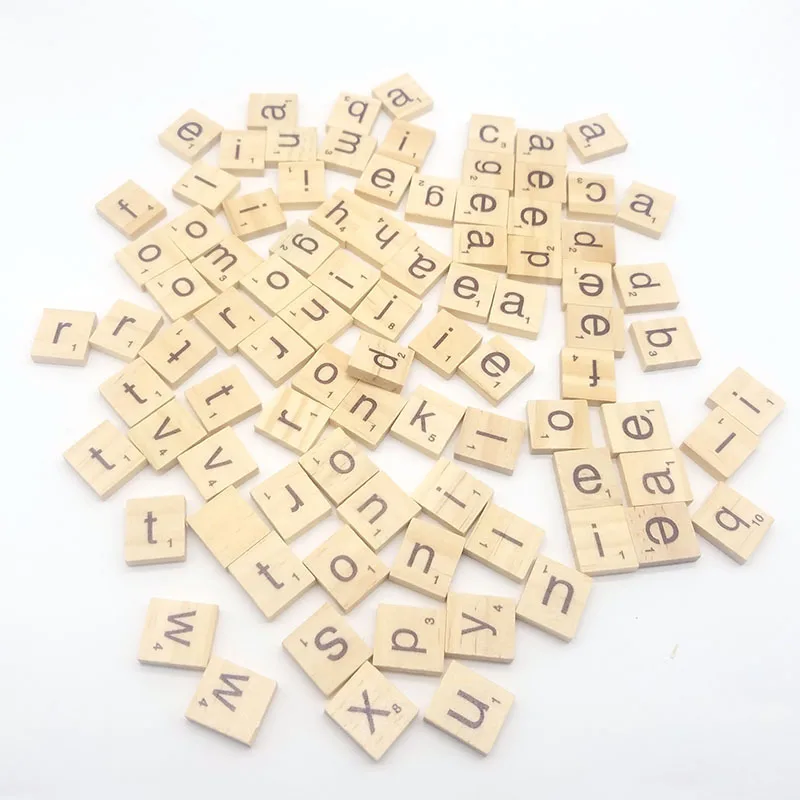 18 мм Смешанные Буквы Алфавит/цифровые символы непористый Деревянный Скрапбукинг