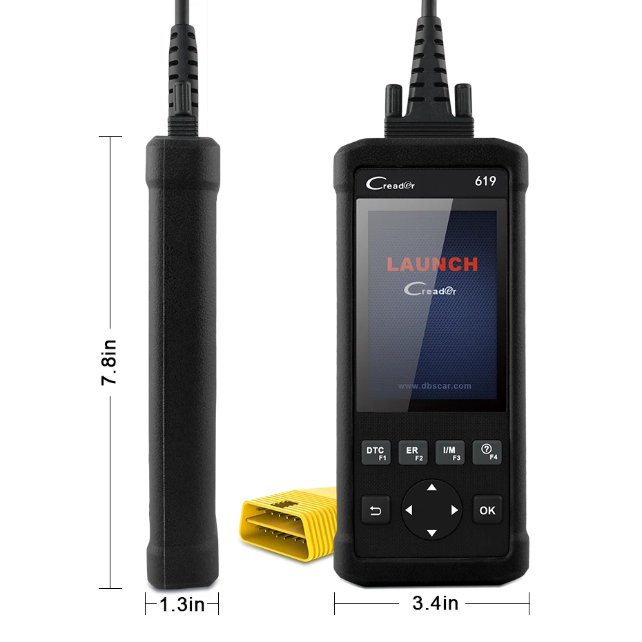 Автомобильный сканер Launch CR619 OBD2 для диагностики автомобиля|Диагностические