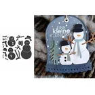 Снеговики набор высекальных форм кроя поделочная форма для скрапбукинга и открыток сделай сам делающая бумажные изделия нож пресс-форм новые 2020 извлекать данные высечных штампов