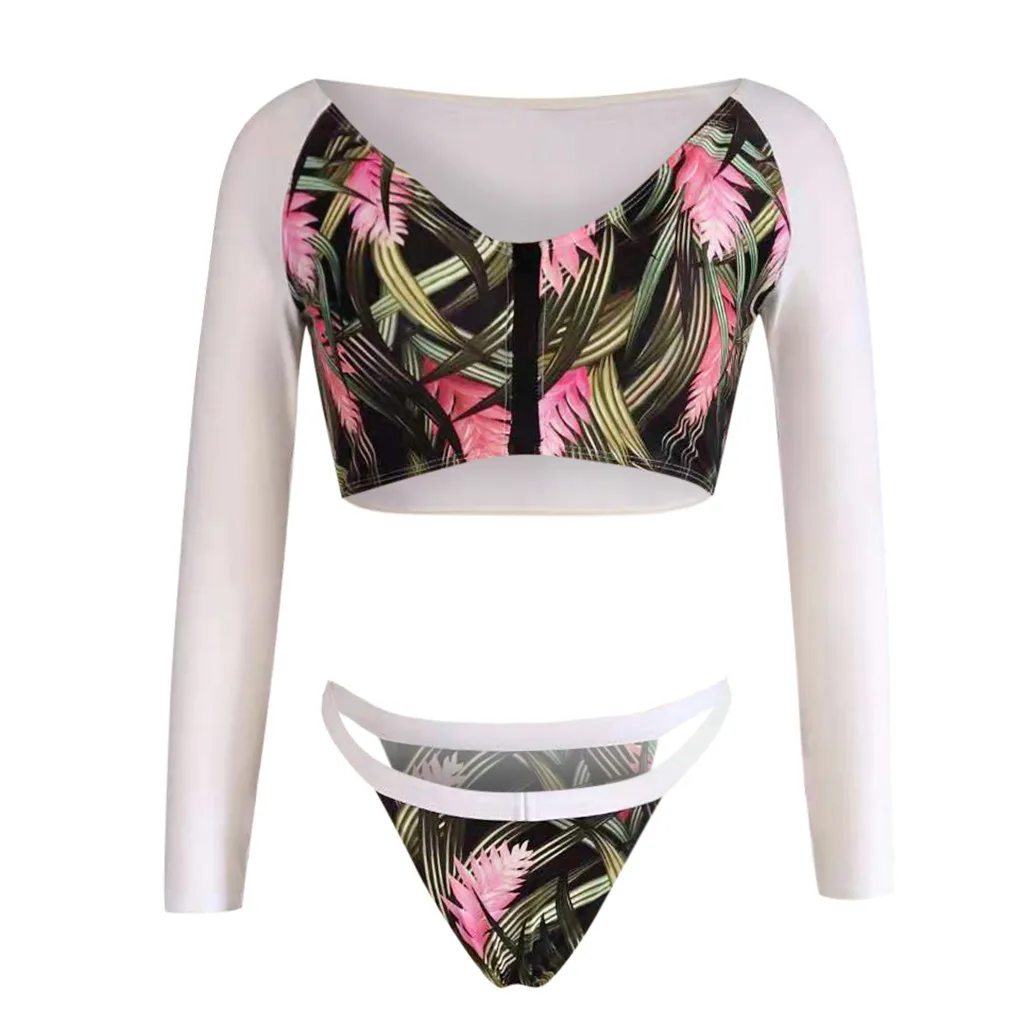 Женский раздельный купальник размера плюс Tankini купальный костюм из двух