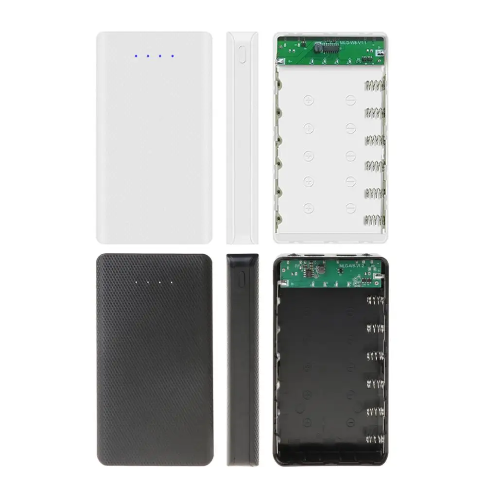 

DIY 6x18650 Battery Case With Indicator Power Bank Shell Charger Box Accessories