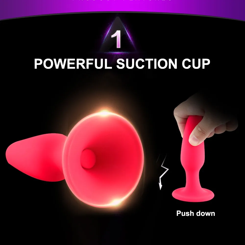 Унисекс мягкая силиконовая Анальная пробка фаллоимитатор массаж простаты