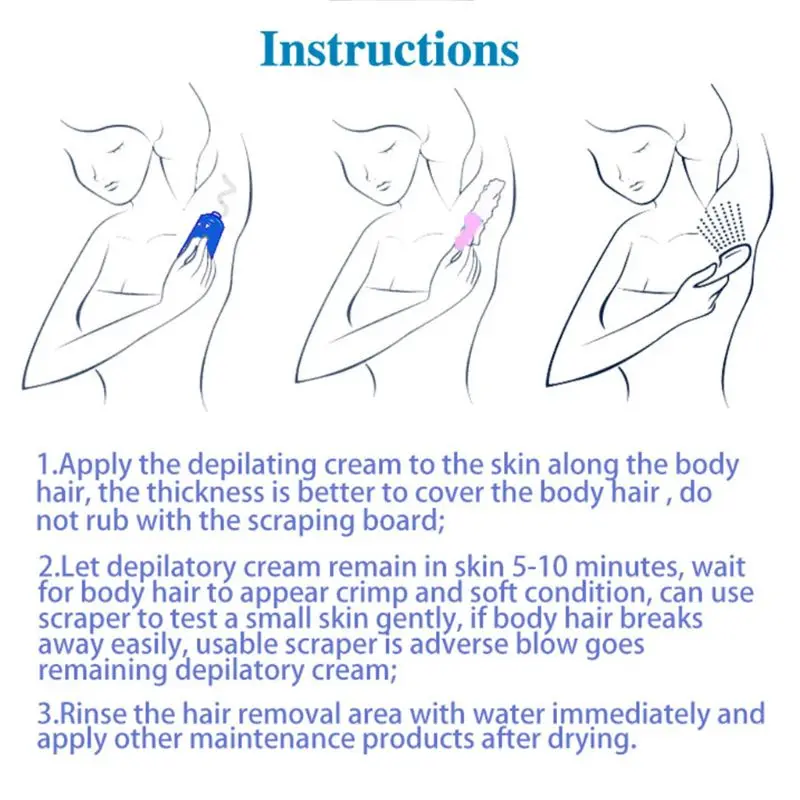 40 г крем для удаления волос унисекс Подмышечная подмышка ног бедра