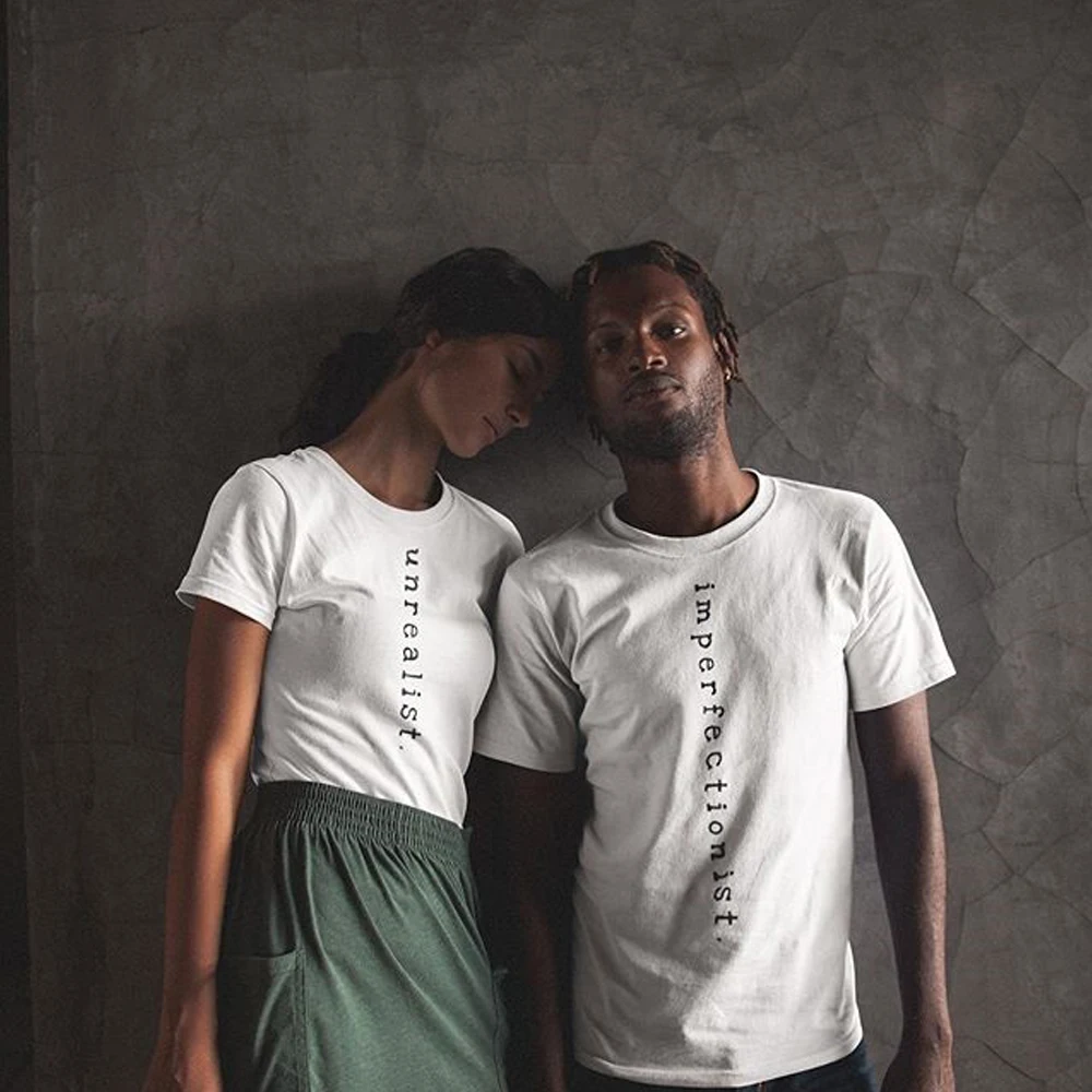 Летний топ новинка 20220 Забавные футболки для пар Повседневная футболка с