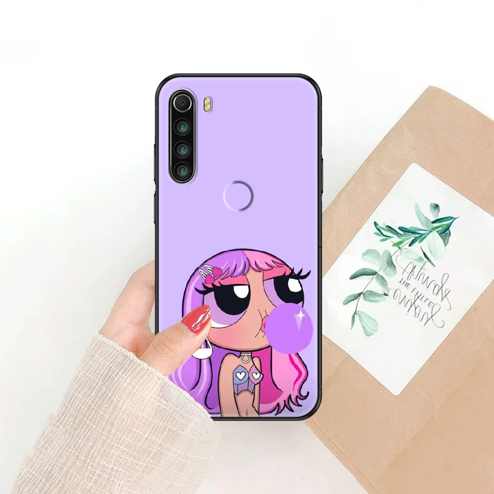 

Cute Cartoon American Police Woman PPG Phone case For Xiaomi Redmi Note 7 7A 8 8T 9 9A 9S K30 Pro Ultra black 3D hoesjes art