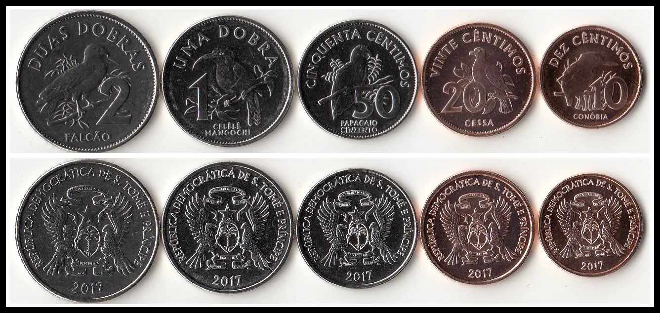 

Sao Tome and Principe 5 Pieces Set Coins Africa New Original Coin Unc Collectible Edition Real Rare Commemorative 2017