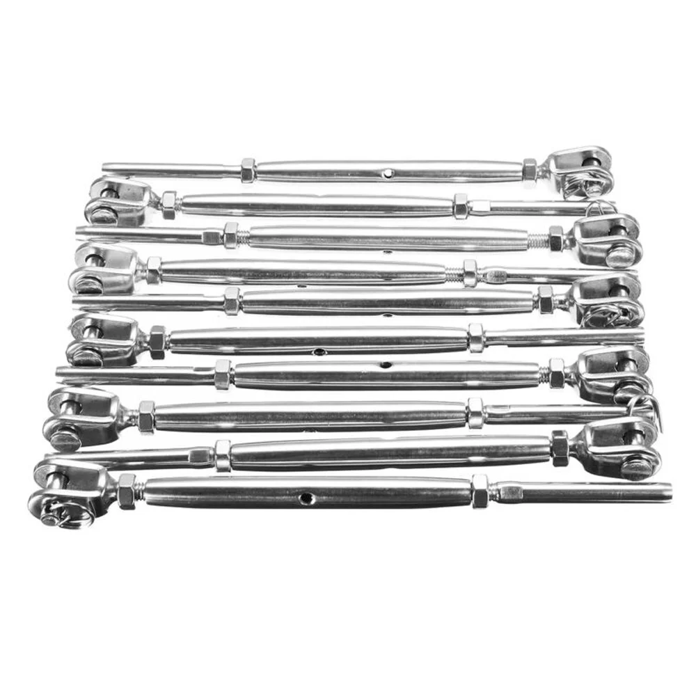 10 шт. набор разъемов из нержавеющей стали трос DIY Turnbuckle 10x торцевой винт 20x мини