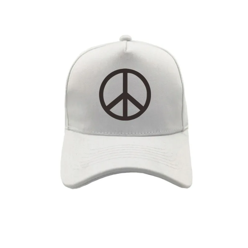Бейсболки с символом мира регулируемые модные шляпы унисекс летние уличные