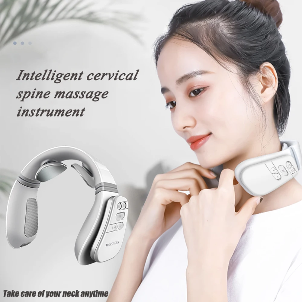 

Electric Massager Far Infrared Heating Pulse Neck Cervical Spine Massager Analgesic Tool Health Care