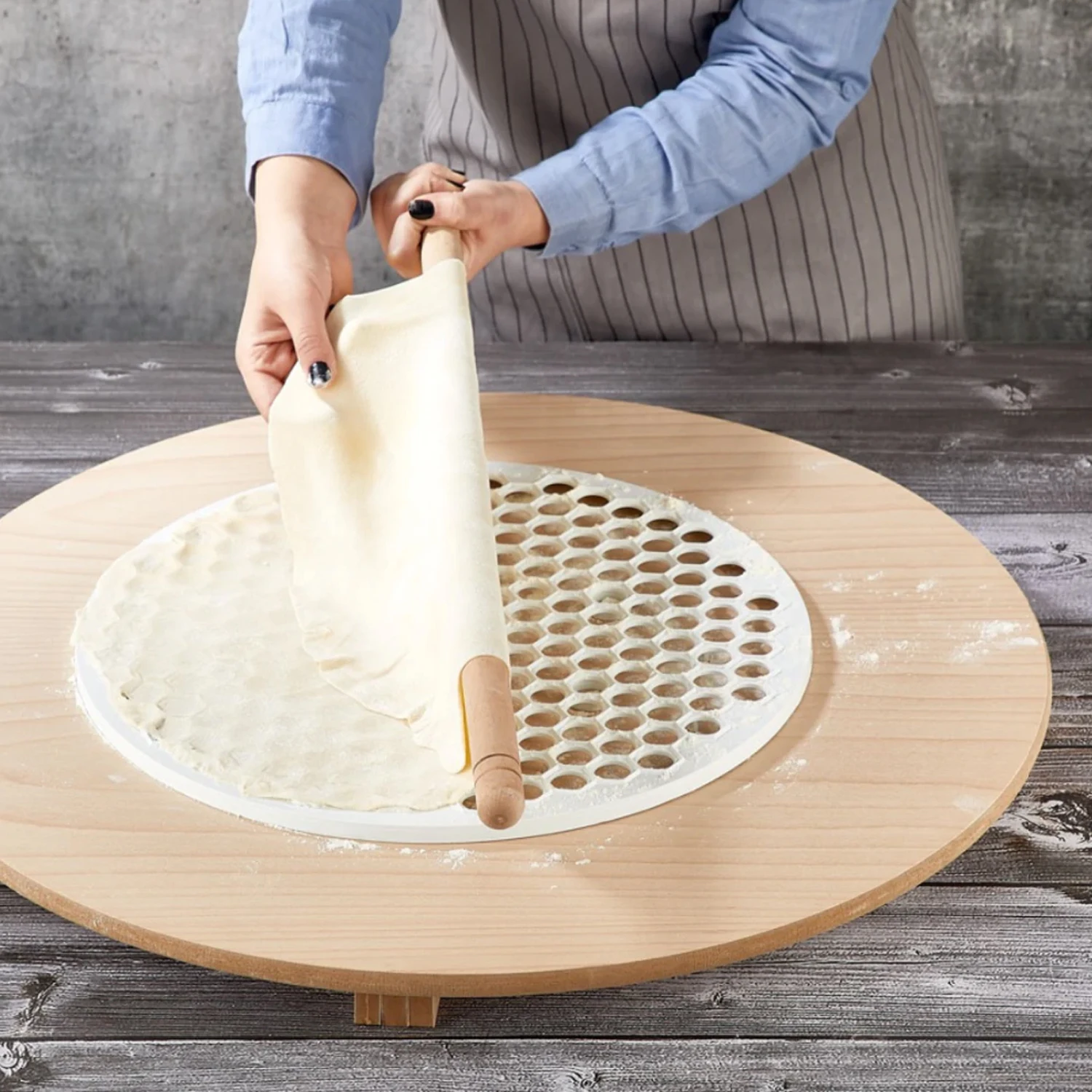 

40 Cm Large Size Ravioli Maker Making Dough Press Manti Mould Pelmeni Pastry Ravioli Mold Dough Dumpling Kitchen Tools DIY