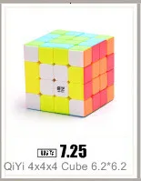 Qiyi Neo Cube 2x2 волшебный куб 2 на 2 куб 50 мм скоростная карманная наклейка Головоломка Куб профессиональные Развивающие игрушки для детей