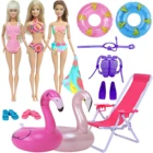 Милые купальники для кукол спасательный круг плавательные кольца купальники бикини тапочки стул пляжная купальная одежда для Барби аксессуары для кукол игрушки
