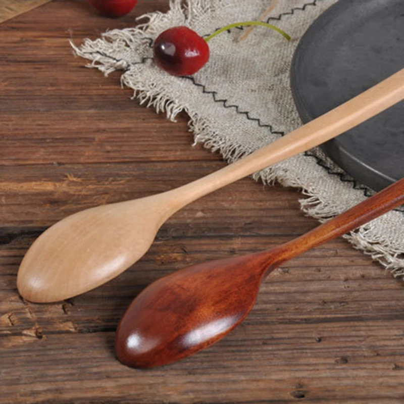 Деревянная ложка Бамбуковая кухонная утварь для приготовления пищи инструмент