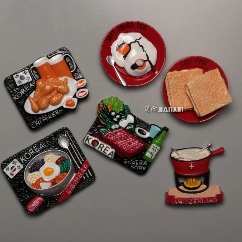 Магнит на холодильник в японском стиле корейский магнит для еды креативный