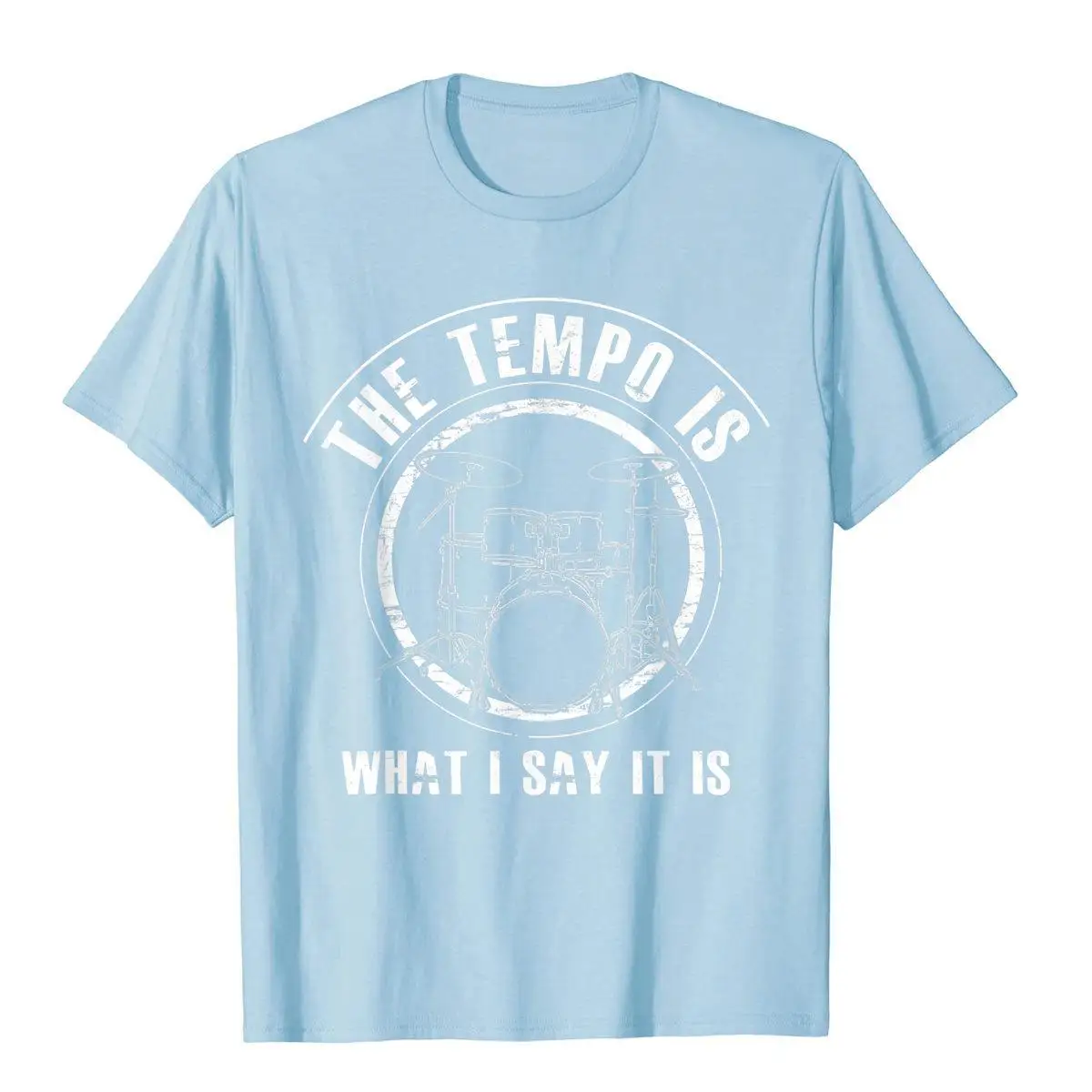 Мужская футболка с надписью The Tempo Is What I Say It забавная в подарок барабанщику топы