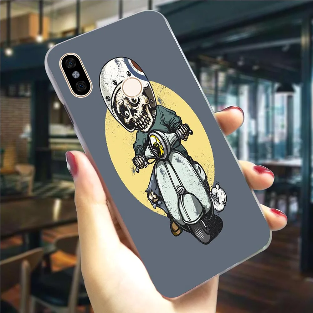 Чехол для телефона Xiaomi Mi 9se Vespa чехол скутера A1 A2 Lite 5X 6X 6 8 9 Mix 2S 9T Pro CC9E CC9 A3 Pocophone