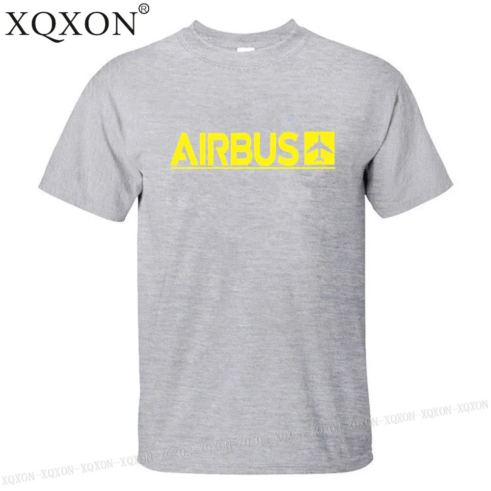 Gray XQXON-, новые Забавные футболки, летние мужские хлопковые футболки, мужские футболки с принтом Airbus, K712 - Цвет: Gray