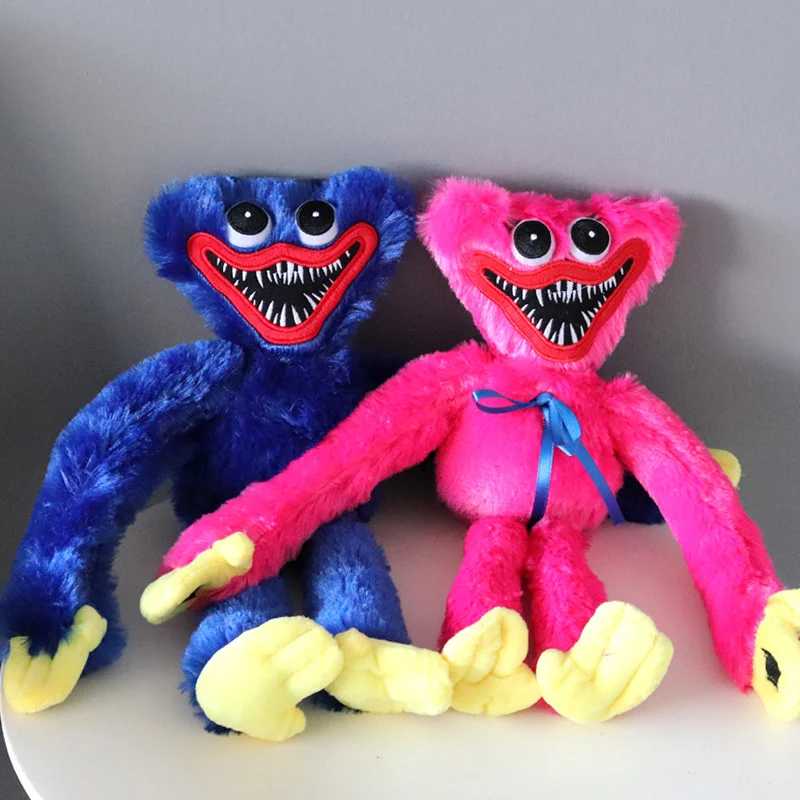 Huggy Wuggy-peluches de amapolas para ni&ntilde;os, mu&ntilde;ecos de Peluche de felpa, juego de Huggy, juguetes de miedo, regalo suave para ni&ntilde;os, navidad-4