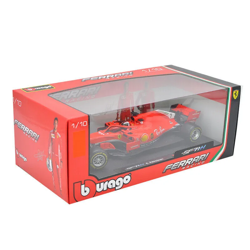 

1:18 Kimi Rikknen 2018 Ferrari F1 SF71H #7 Alloy Racing Vehicle Diecast Pull Back Car Goods Model Toy Collection