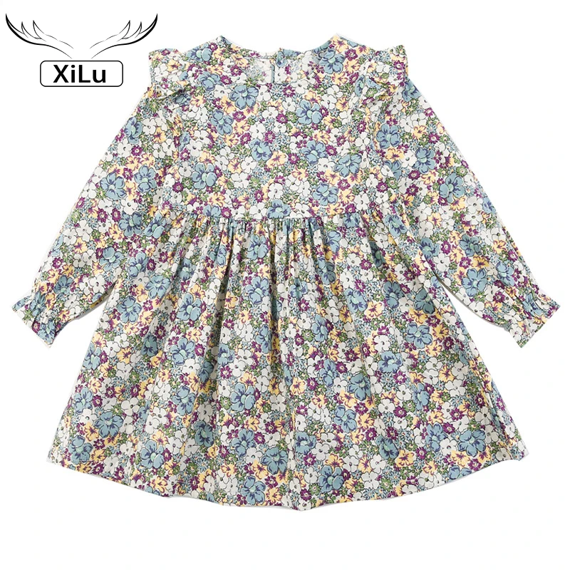 Toddler Girl Dresses Floral Party Dress for Girls Spring Autumn Kids Dresses Casual Style Costume for Girls Baby Girl Clothing kids lolita dress back bow knot girls dresses for party and wedding kids dresses for girls toddler summer dress 2 7 girl costume