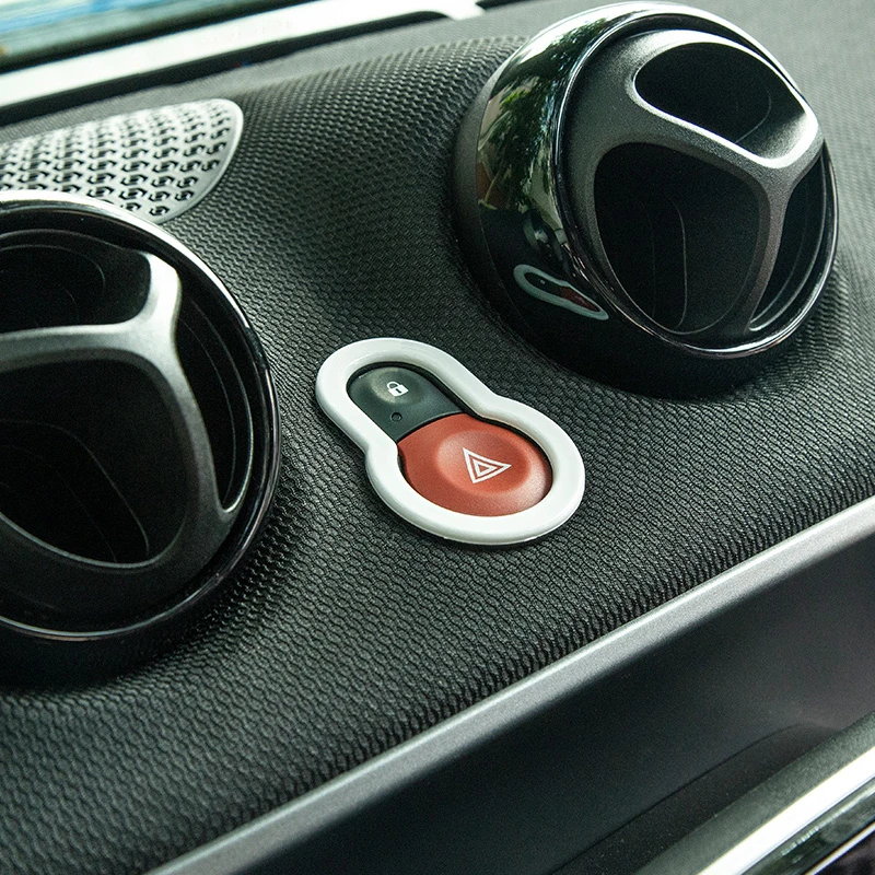 Автомобильный Стайлинг предупреждение светильник кнопка наклейка внутренняя