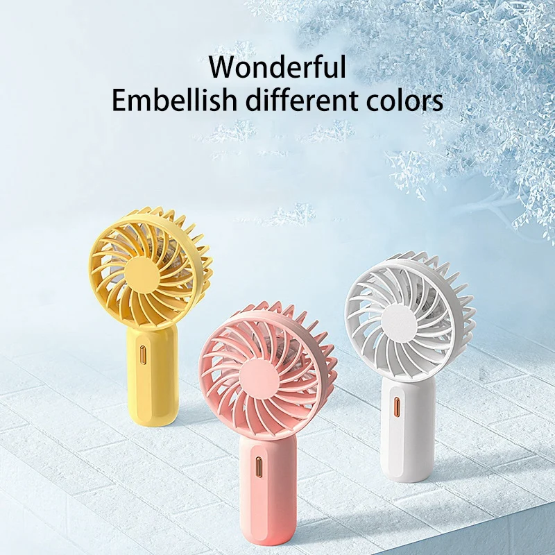 

Portable Fan with LED Light USB Rechargeable Mini Air Cooler Fan for Home Office