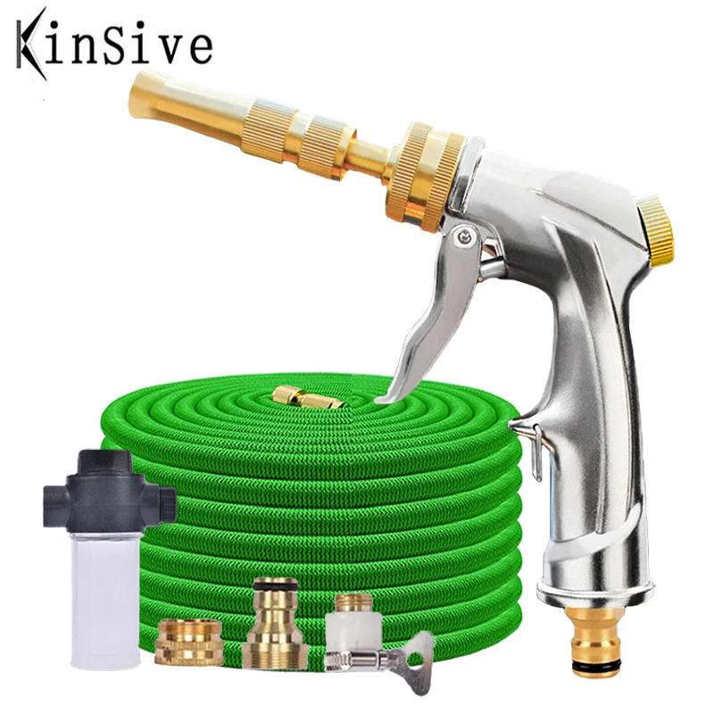 

Expandable Garden Hose Flexible High Pressure Washer Water Gun Foam Pot Car Wash sprayer Mangueras Para Jardin Home garden Tools