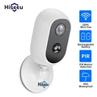 IP-камера Hiseeu 1536P 1080P с Wi-Fi аккумулятором, 2 МП, перезаряжаемая Двусторонняя аудиосвязь, наружная безопасность C30, беспроводная работа от солнечной батареи