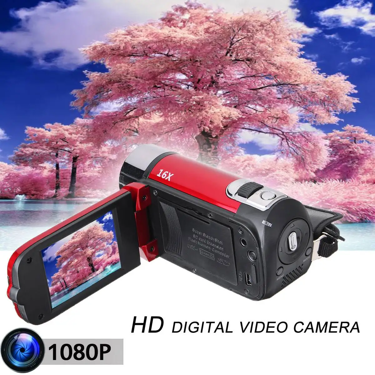 1080P HD Цифровая камера портативная Videocamcoder Videocam DV для домашнего использования дорожная видеокамера вращающийся на 270 градусов экран