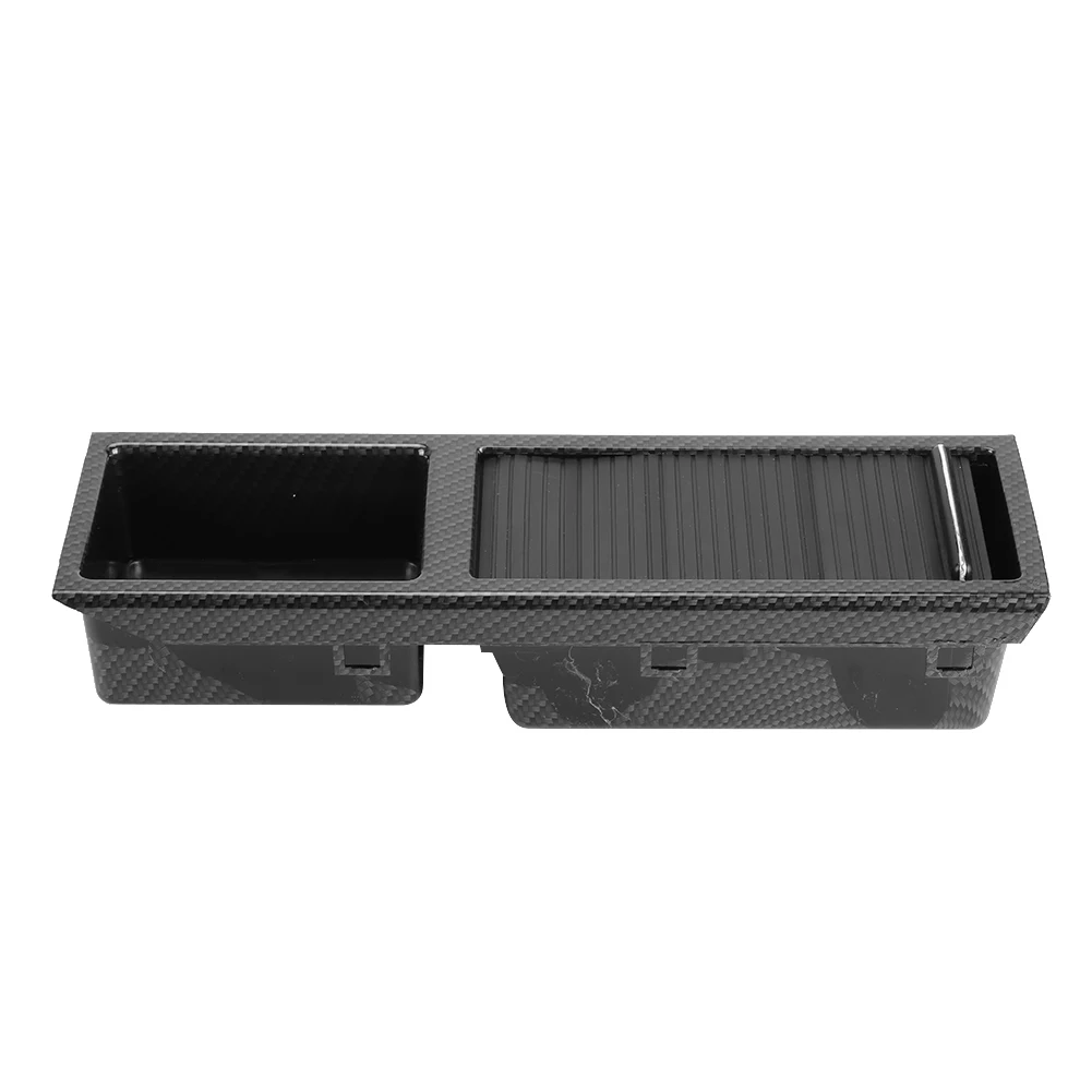 

Center Console Tray Carbon Fiber Grain Storage Insert Drawer 51167038323 Fit for 3‑Series E46