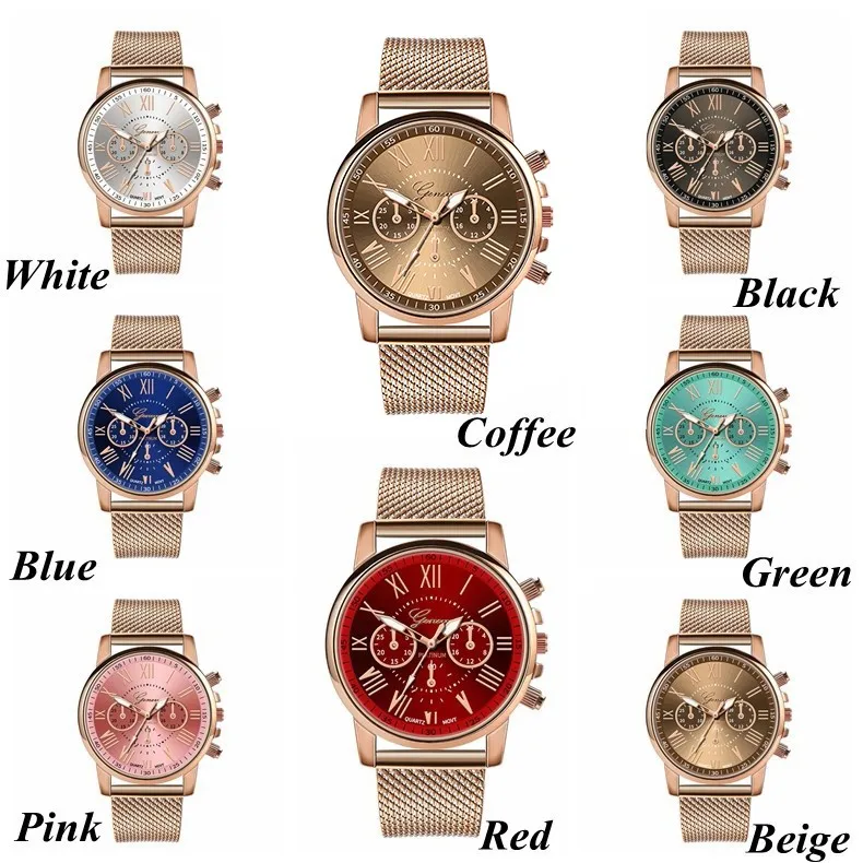 

2020 News Fashion Ladies Watch Luxury Quartz Sport Military Stainless Steel Dial Leather Elegant Woman Watch женские ас