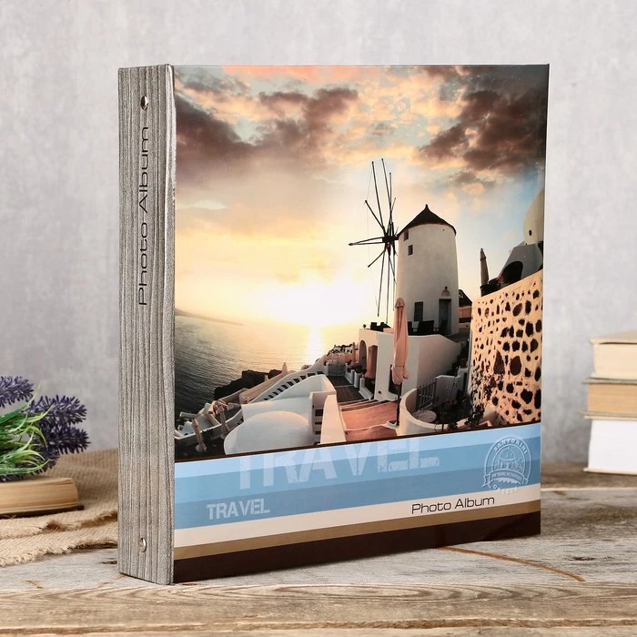Фотоальбом Fotografia магнитный 50 листов 23х28 см &quotПутешествие&quot 4452893 | Дом и сад