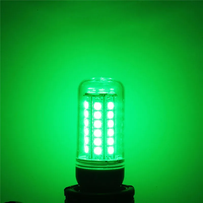Зеленый 48 Светодиодный s 5050SMD светодиодный светильник лампы E27 E14 G9 B22 AC110 3,5 W энергоэкономичная лампа колба Декор Светильник ing 300 люмен красного, зеленого и синего цвета - Испускаемый цвет: Зеленый