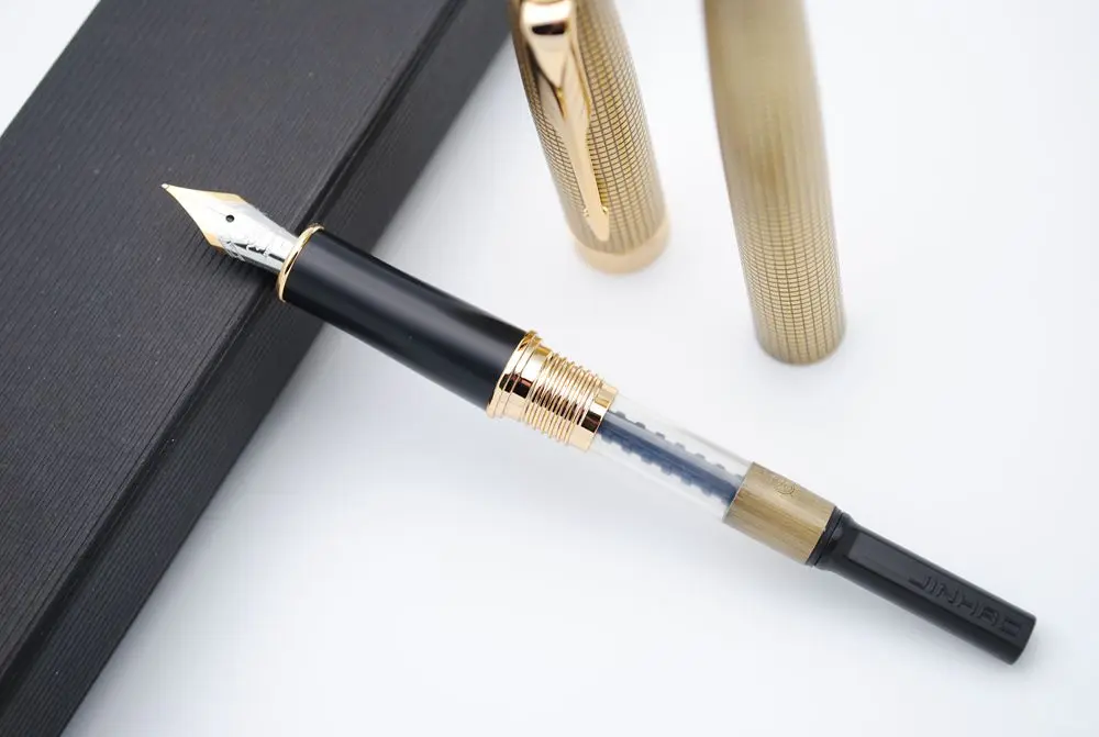 JINHAO 601a Ретро кольчуга авторучка F чернильная ручка NIB