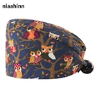 Дышащая докторская шапка для груминга домашних животных, высококачественные разноцветные впитывающие пот, эластичные хирургические шапки, шапки для операционной