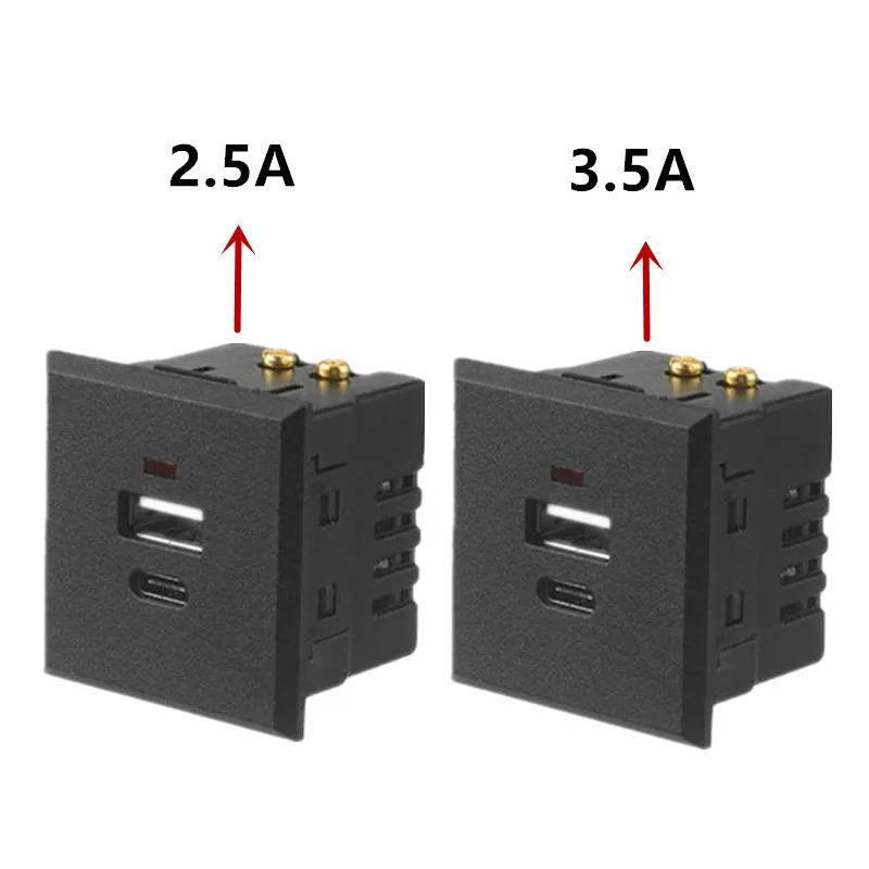 Сетевая розетка с выходом USB Type-C AC/DC 220-5 В |