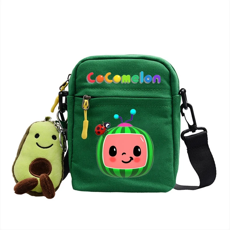 

2021 CoCoMelon JJ children Shoulder Bag Trendy Student Casual Messenger Bag Oxford Cloth Waterproof Chest Bag Fashion Satchel