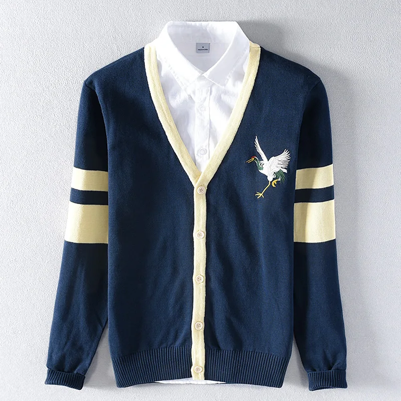 Pull Homme Модный корейский стиль Тонкий свитер для мужчин высокого качества из