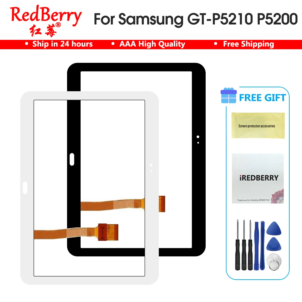Redberry Высокое качество 10 1 &quotдля Samsung Galaxy Tab 3 GT P5210 P5200 сенсорный экран дигитайзер