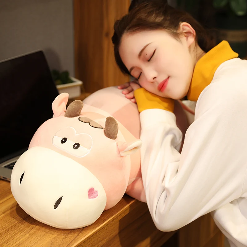 

50-85cm Cute Cows Stuffed With Plush Toy Fabrics Are Comfortable And Soft For Children As A Birthday Present