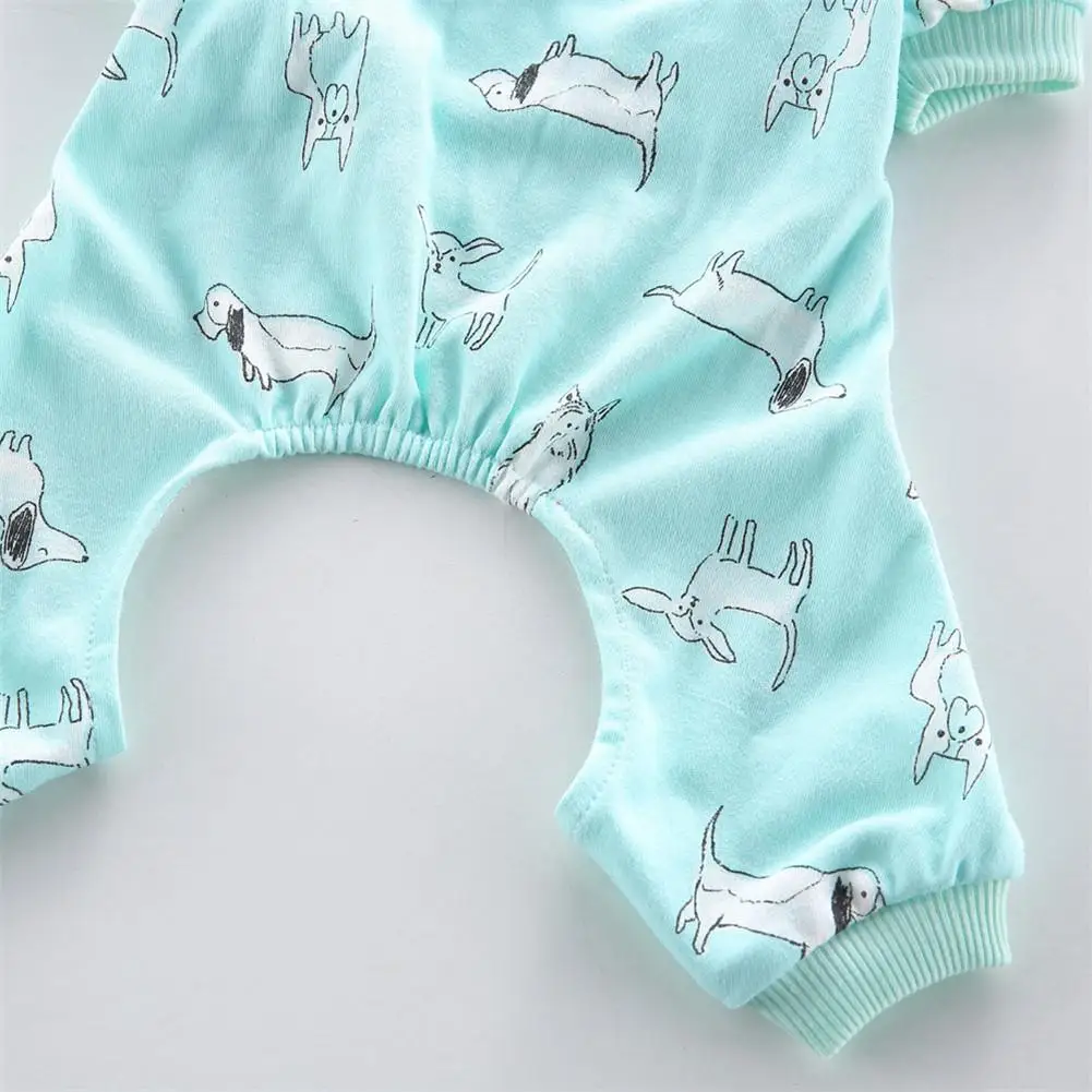 Одежда для собак хлопковые пижамы вязаная Милая Ночная сорочка домашних