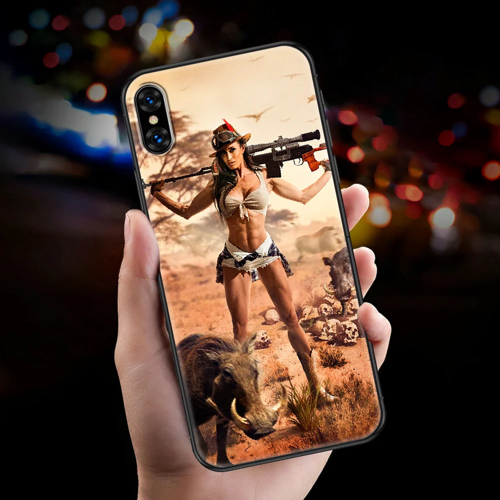 Чехол для телефона с изображением оленя охотничьего человека чехол iphone 5 5s se 2 6 6s 7