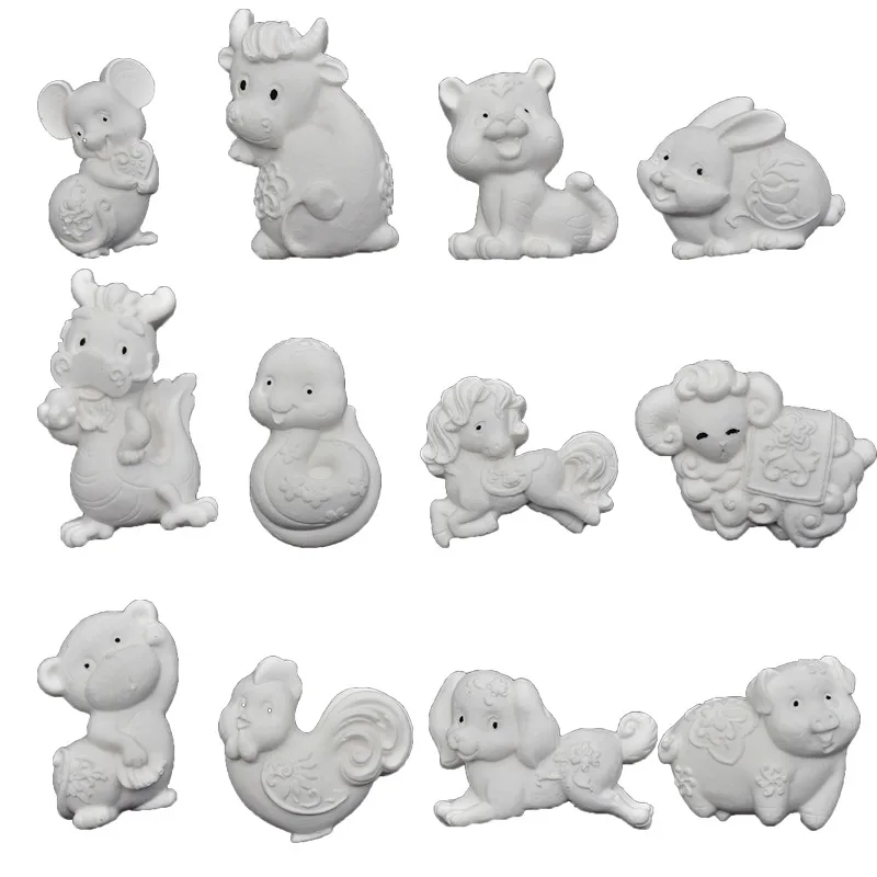 Силиконовая форма в форме животного 12 видов знаков зодиака милый тигр свинка