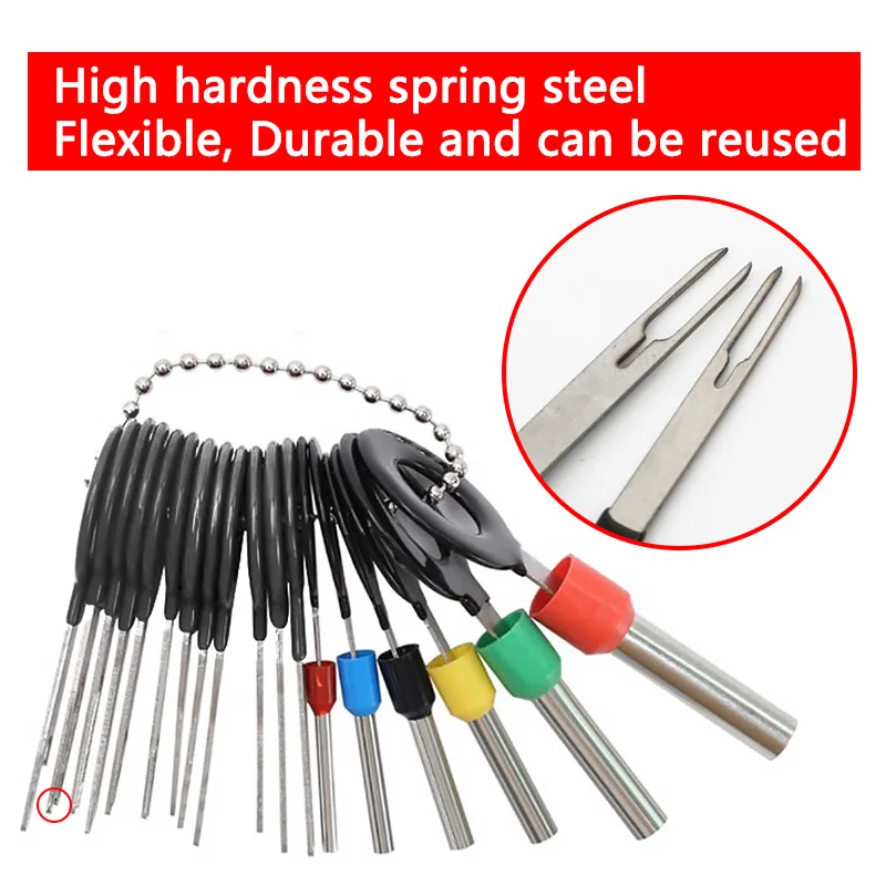 Набор инструментов для извлечения клемм Инструмент проводов штырьковый разъем