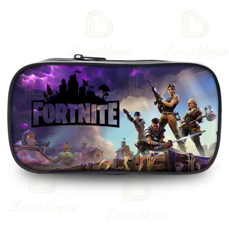 

Game Fortnites Pencil Case Teen Fortnights Pencil Bags Kid Student Pencil Fortress Night Child Pencil Box Model Anime School Bag
