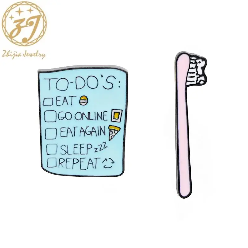Брошь для зубной щетки пиццы и | Украшения аксессуары