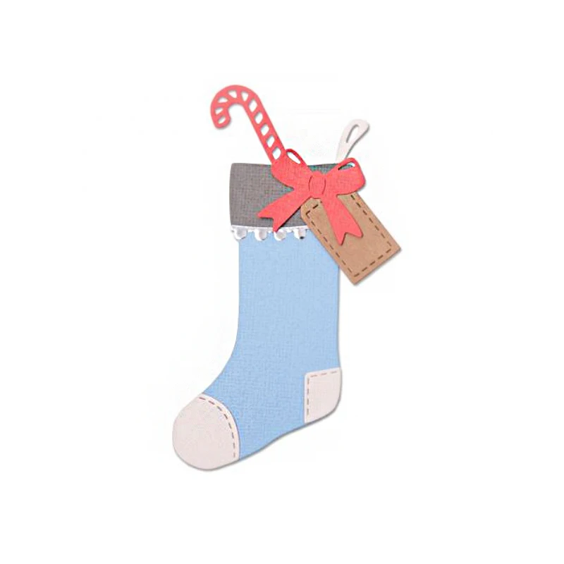 Рождественский носок высекальная металлическая резка форма сделай сам для