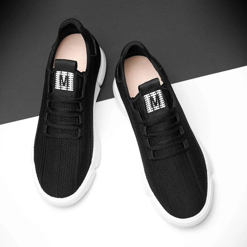 

Sneakers Men Casual Shoes Height Increase Within Footwear Soft Tenis Masculino Man Trainers Fashion breathable Walking Men Shoes