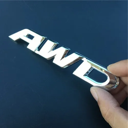 1 шт. 3D металлический AWD логотип эмблема значок кузова автомобиля наклейки для Subaru Honda 4X4 внедорожник декоративный дизайн автомобиля - Название цвета: Big AWD style 1