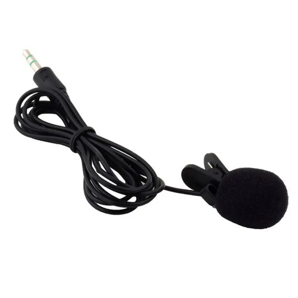 

3.5mm Mini Studio Speech Mic Microphone w/ Clip for PC Desktop Notebook Microphone Audio Video Equipment Microphone